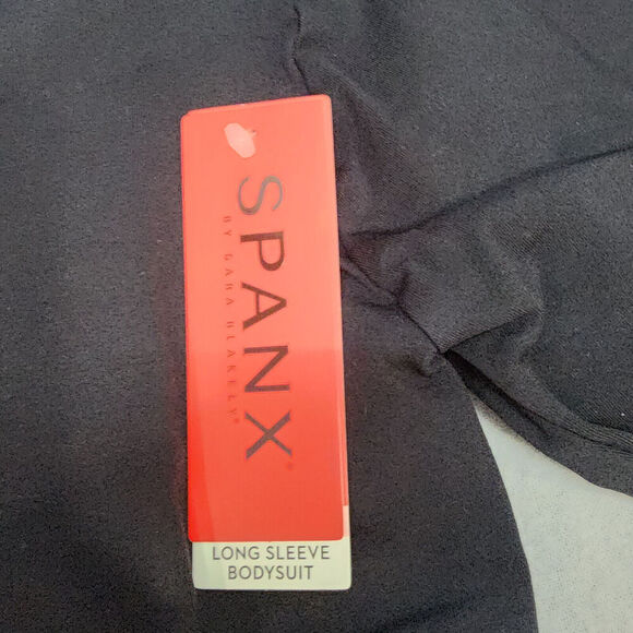 SPANX Long Sleeve Bodysuit Full Coverage Black Slimming Women's Size XL - NWT - Picture 4 of 6